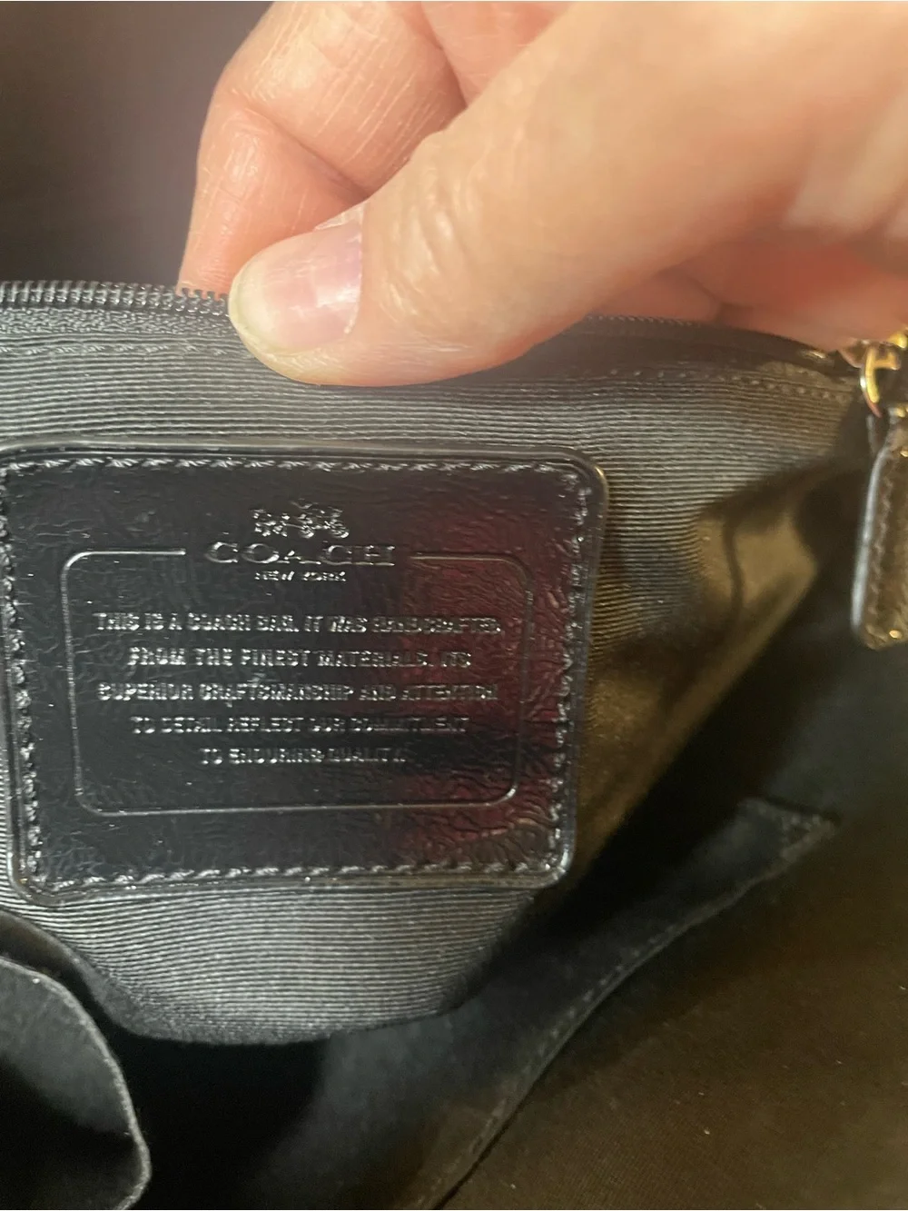Coach Black Patent Leather Cora Glen Plaid Dome Satchel with Burgundy Accents